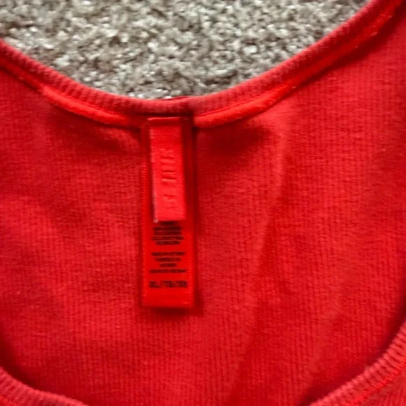 SKIMS Red Ribbed Tank Top - Picture 3 of 5